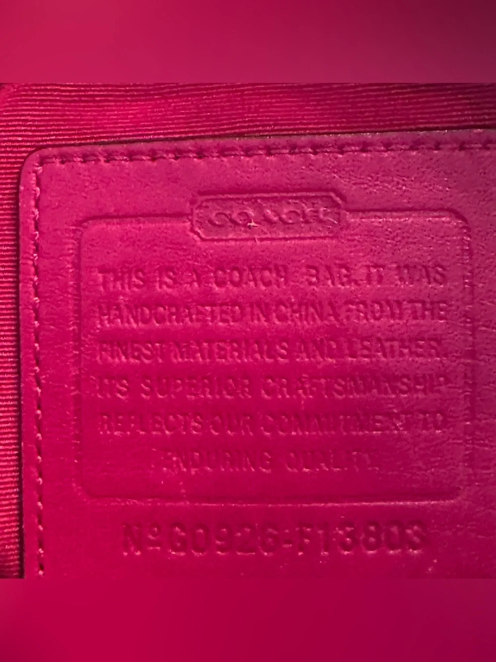 ✨ Authentic COACH Signature Canvas Diaper Bag/Tote with Red Trim N°G0926-F13803